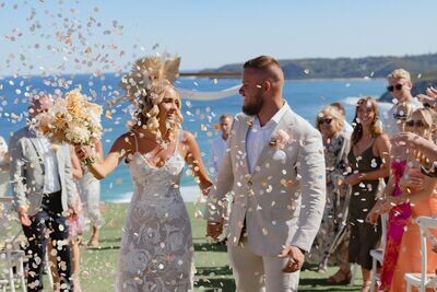 Sunset biodegradable confetti circles
30 guests (Bag only)