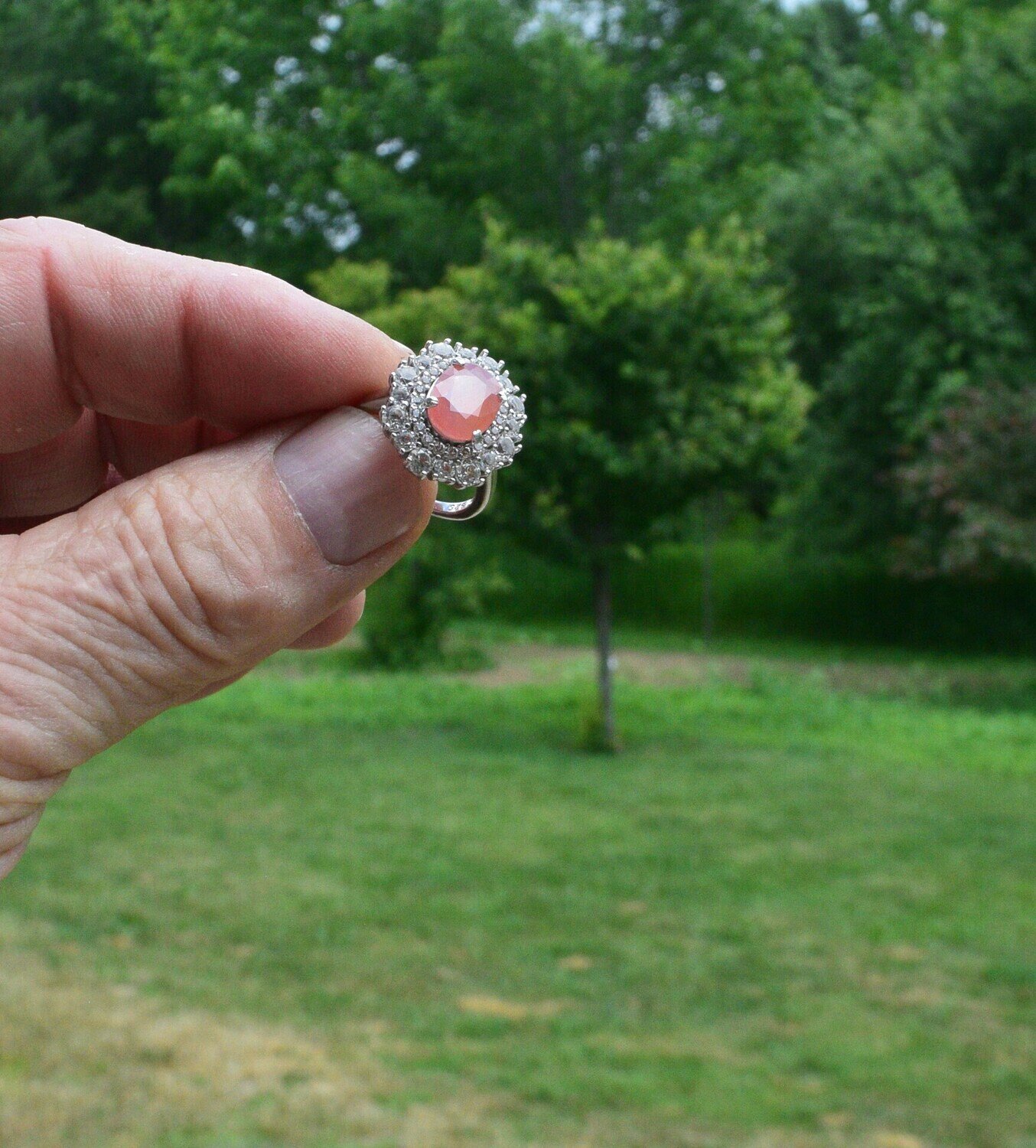 Size 7 Ring. Orange Sapphire. 4.2 cwt. Earth Mined .M.V. Appraised for $945 Before Setting. See Video