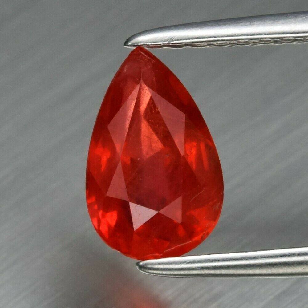 Orange/Red Sapphire. 1.32cwt. Natural Earth Mined . September Birthday.