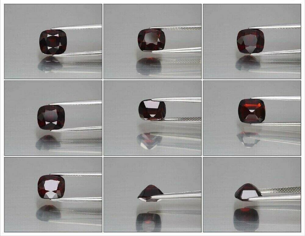 3.27 cwt Untreated Spessartite Garnet. 8.4 x 7.7 x 5.1 mm. January Birthday. See video