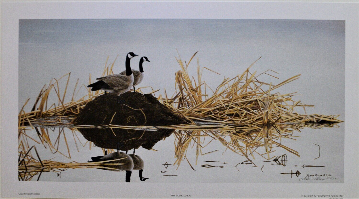 Limited Edition  of 350. Print Never Framed or Matted. &quot;Bright Eyed and Bushy Tailed&quot; by Glenn Olson.