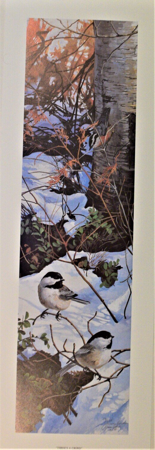Limited Edition  of 350 Print Never Framed or Matted. &quot;Three&#39;s a Crowd&quot; by Janene Grande