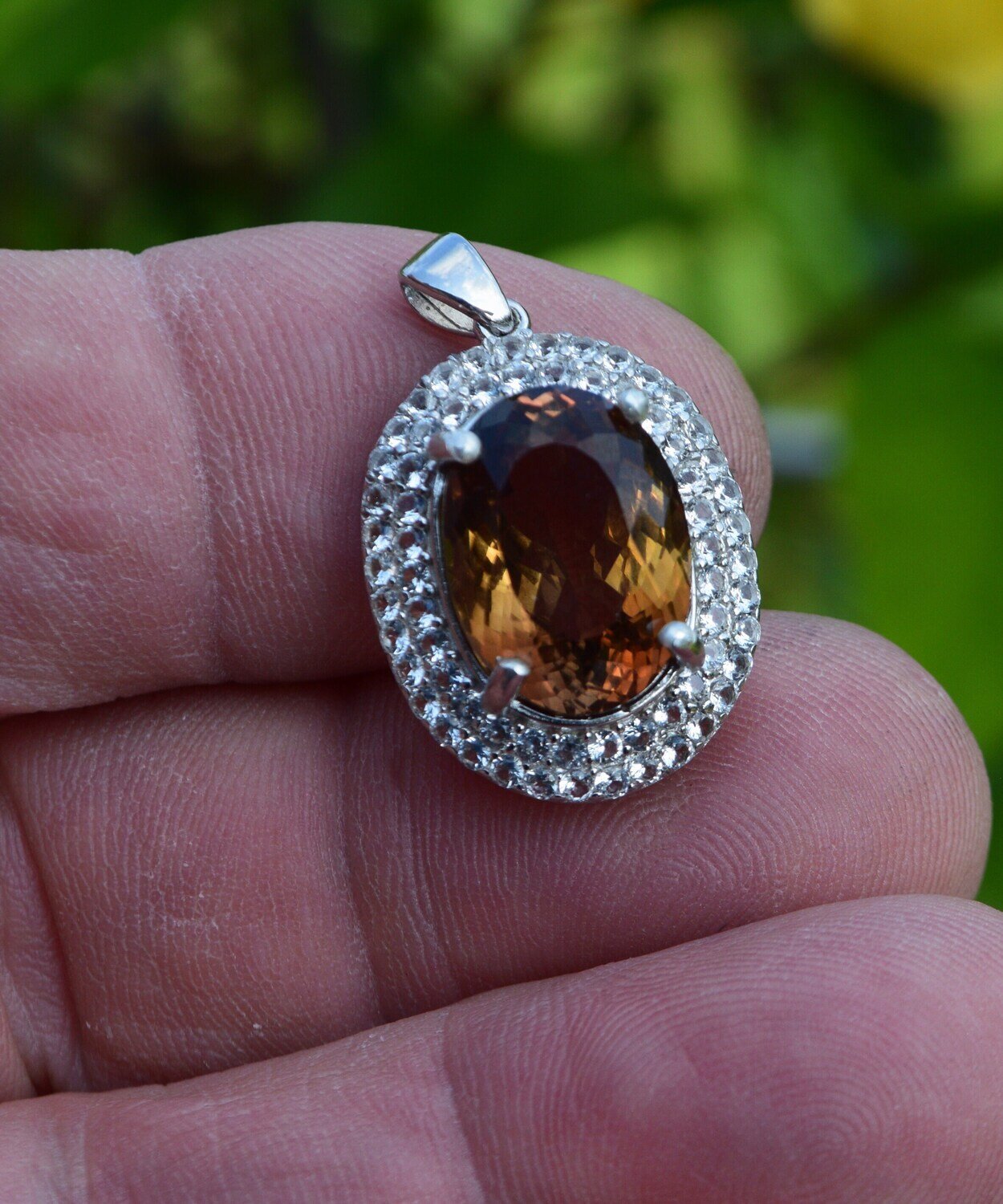 Topaz Pendant, Stone 15.1 cwt.  Earth Mined. Independent  M.V. Appraised $945. BEFORE Setting. See Video