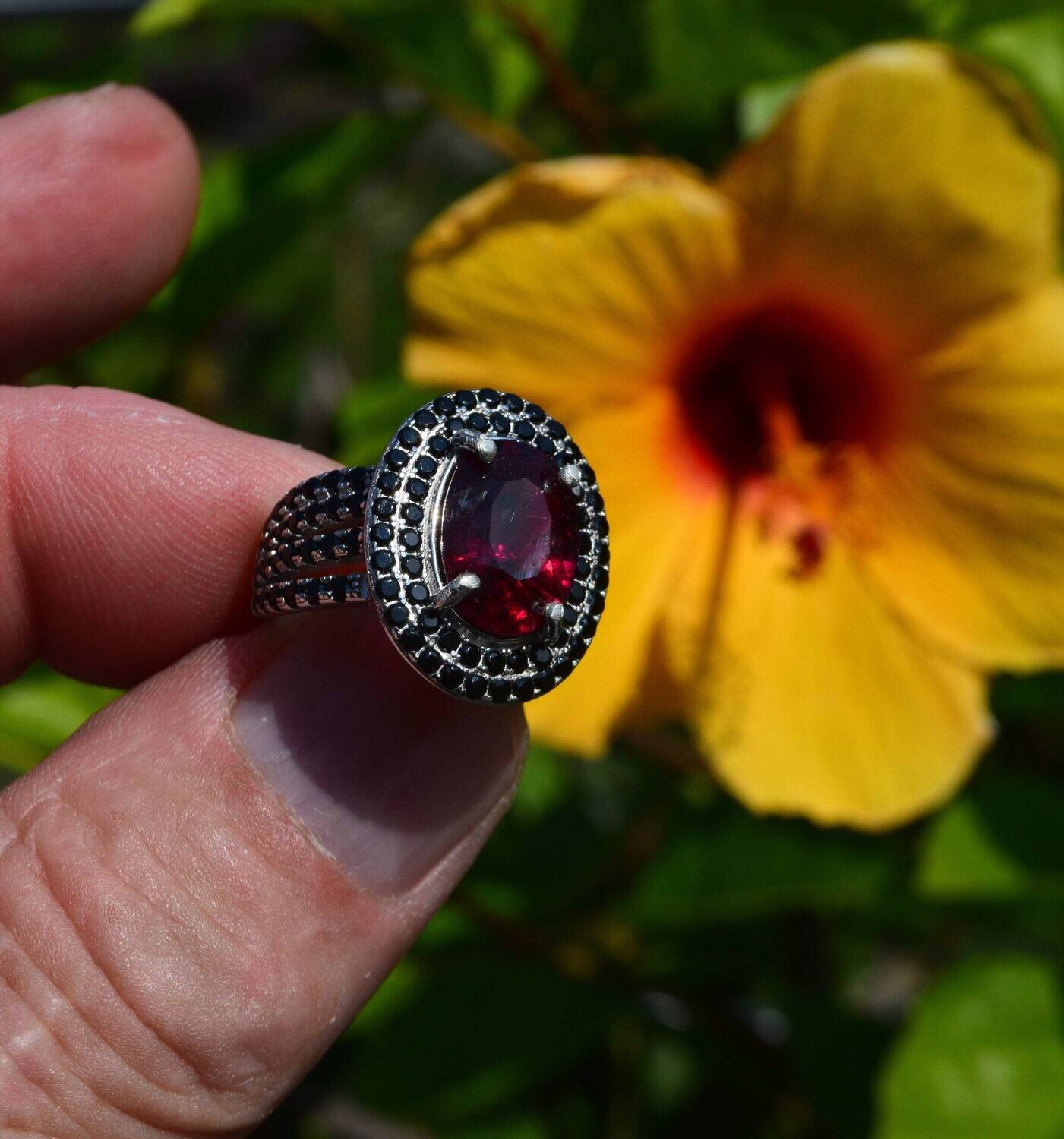 Size 7 Ring . Tourmaline, 5.05cwt. Natural Earth Mined. Master Valuer appraised. $815. See Video