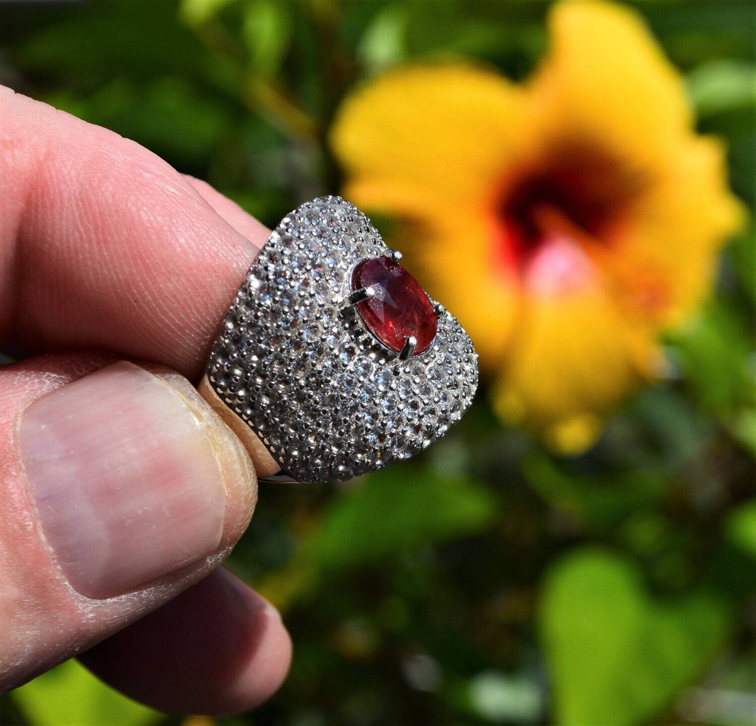 Size 7 Ring .Ruby  2.47 cwt.  Independent Master Valuer Appraised for $610.00 BEFORE Setting . See Video