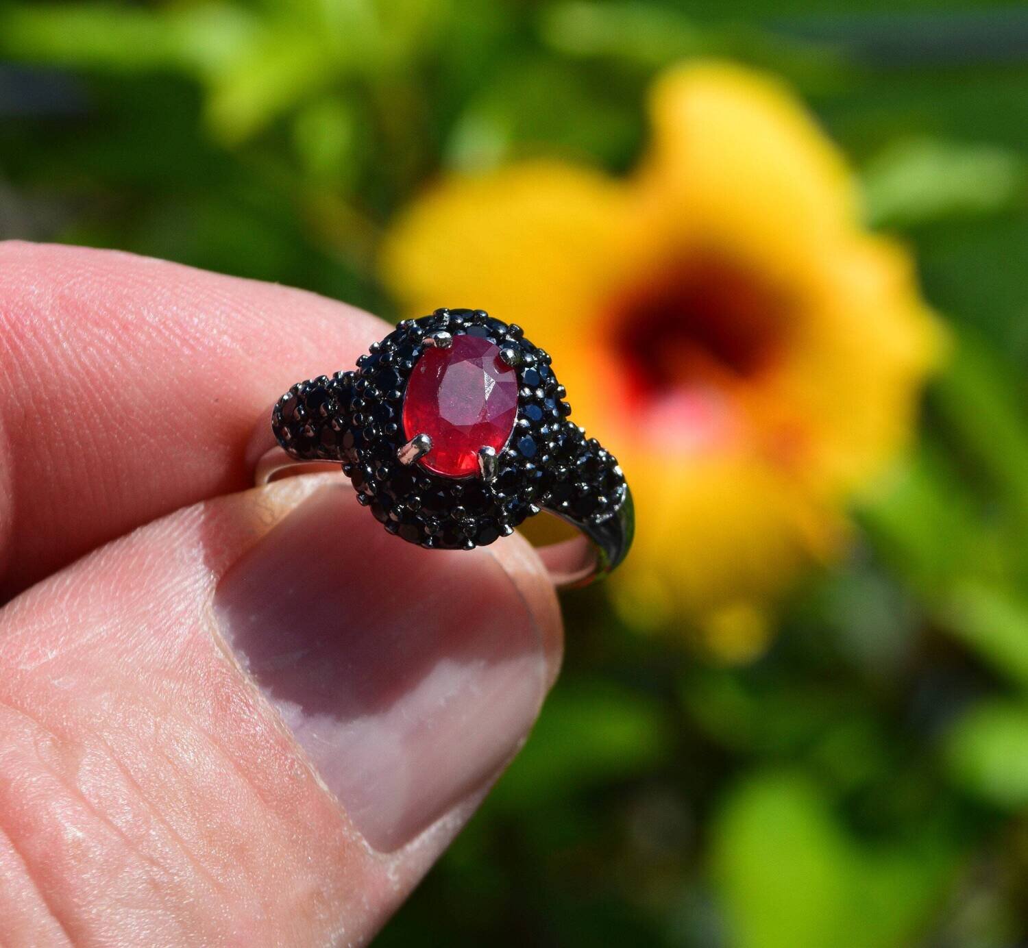Size 8 Ring,  Orange Sapphire. 1.5cwt. Natural Earth Mined .  September Birth Stone.
