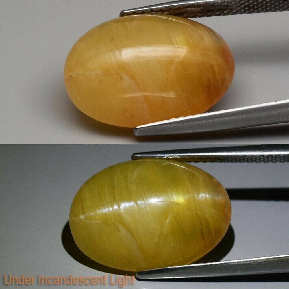 7.7 cwt Untreated Earth Mined Opal Cats Eye.  16.8x12xx6.7mm . October Birthday