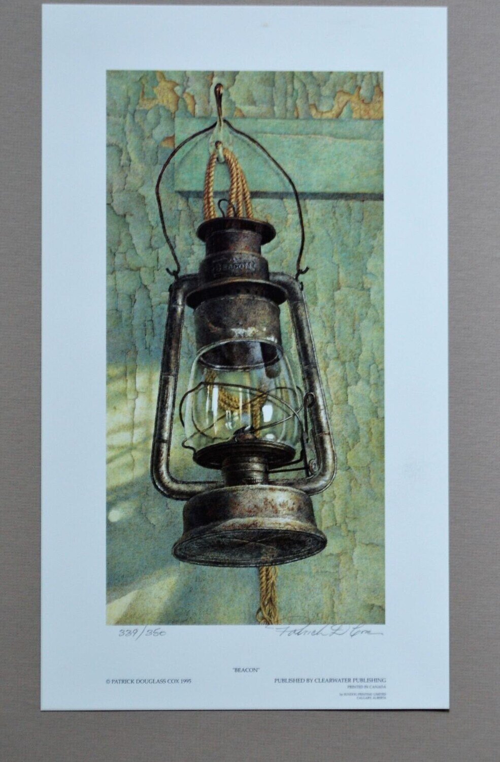 Limited Edition Print (350 printed) by Patrick Douglas Cox. Stored Correctly. &quot;Beacon&quot;