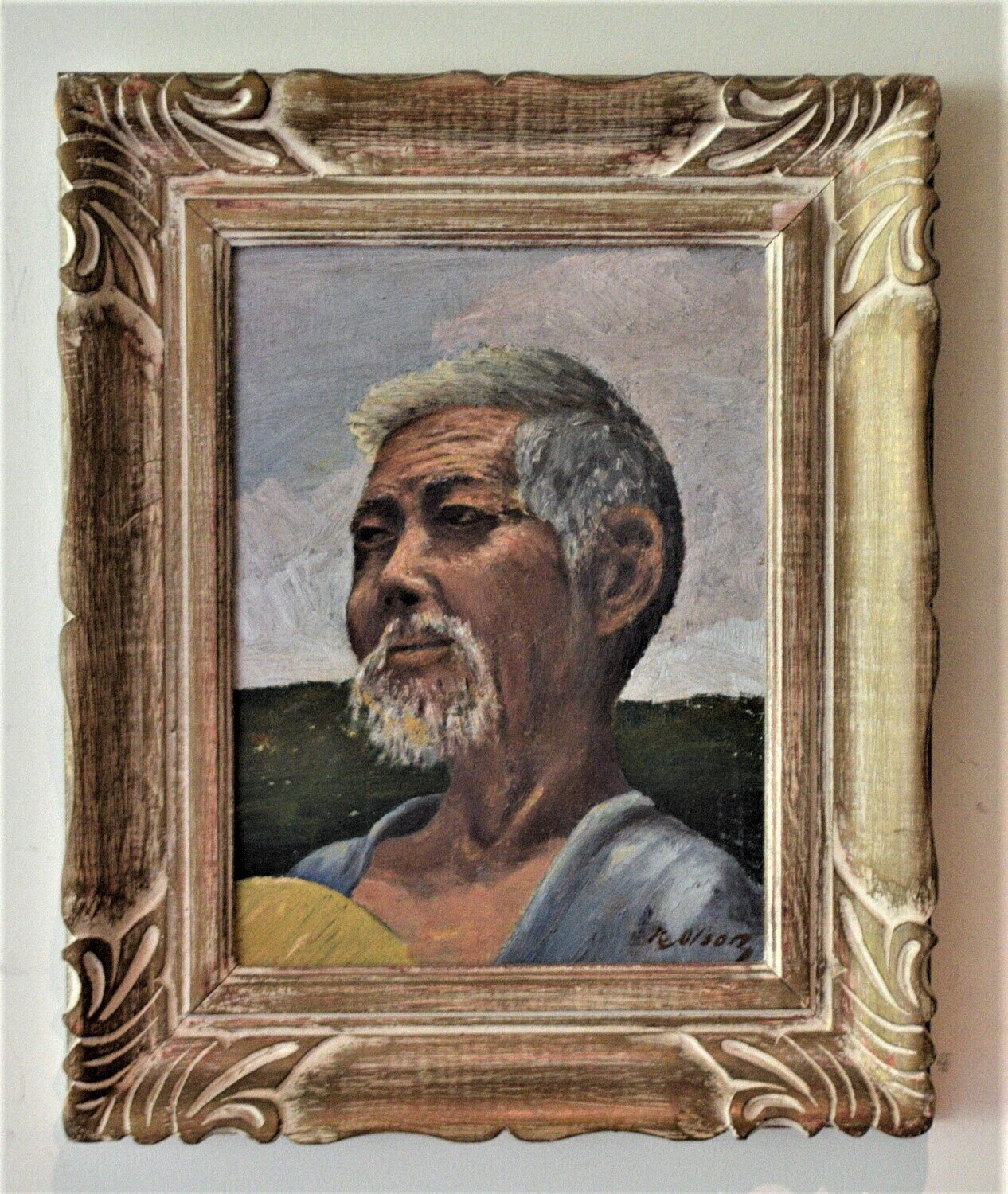 Original Oil on Board by Swedish Artist, Knut Olson. Animal Funder. See Important Note.