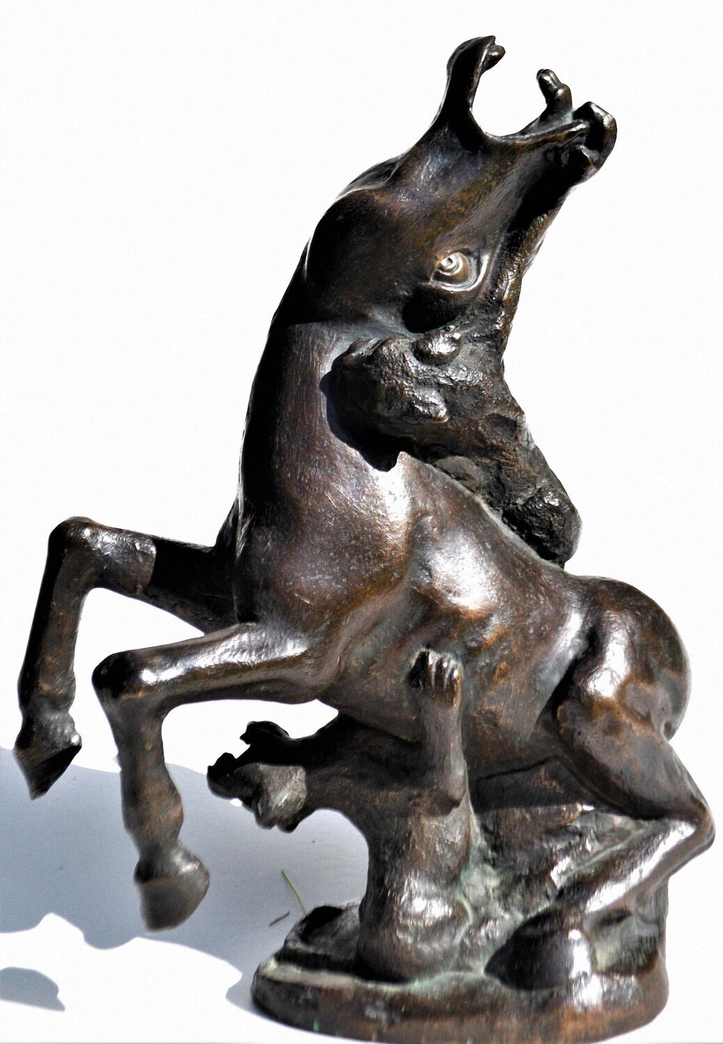 Limited Edition Bronze Sculpture #1 of 6. Believe African. Signature Illegible. SEE NOTE.
