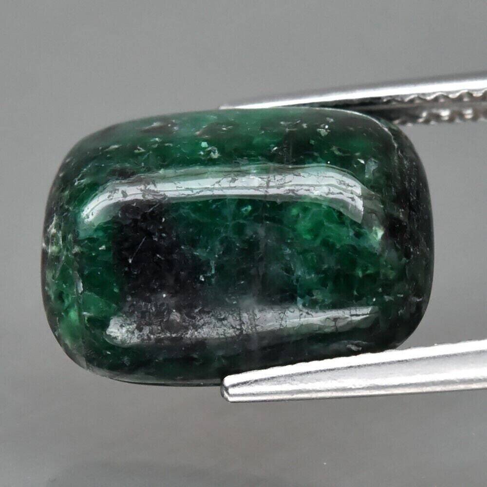 Emerald. 6.8 Cabochon. Natural Earth Mined . Approx. 9x7mm. May Birthday.