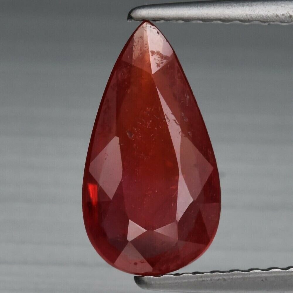 Ruby. 1.55cwt. Natural Earth Mined. 11x6x2.4 mm. July Birthday. See Video