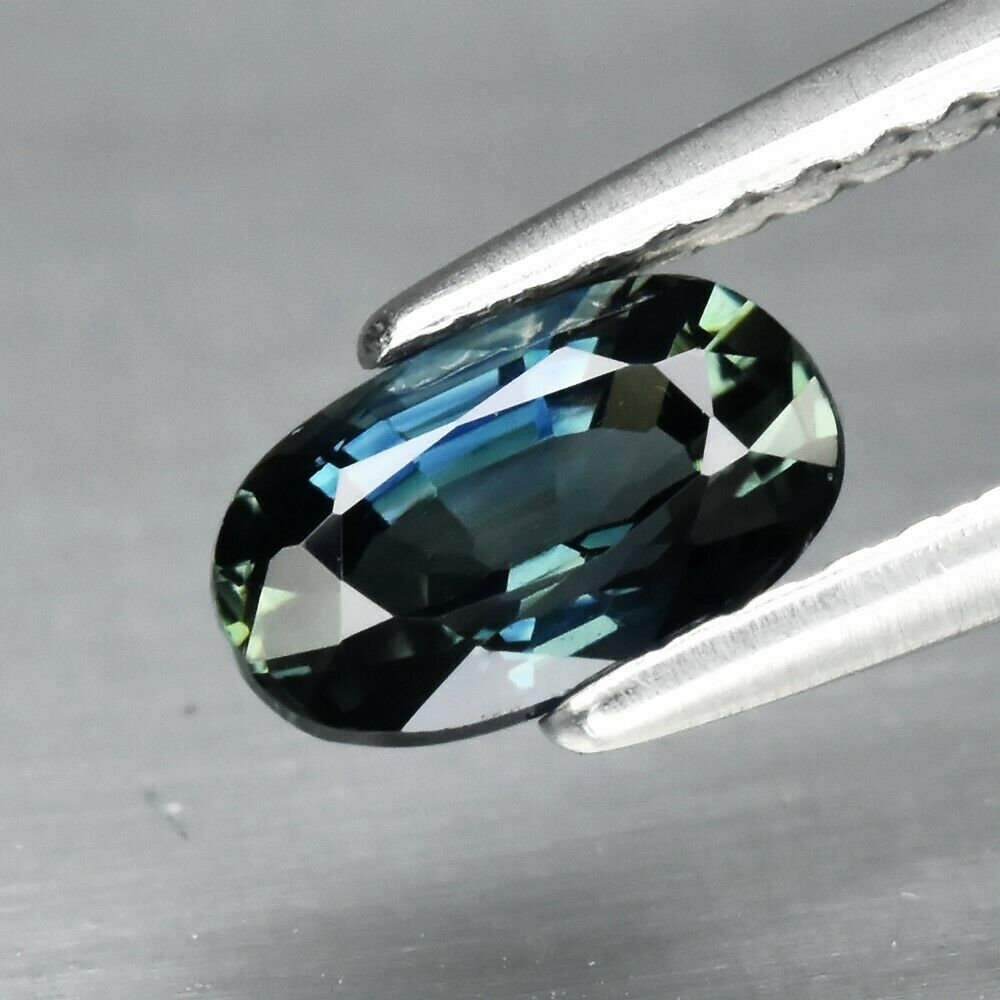 Sapphire, Greenish Blue. Approx.  .9cwt.  Natural Earth Mined. 6.8x4.2x3.3mm.