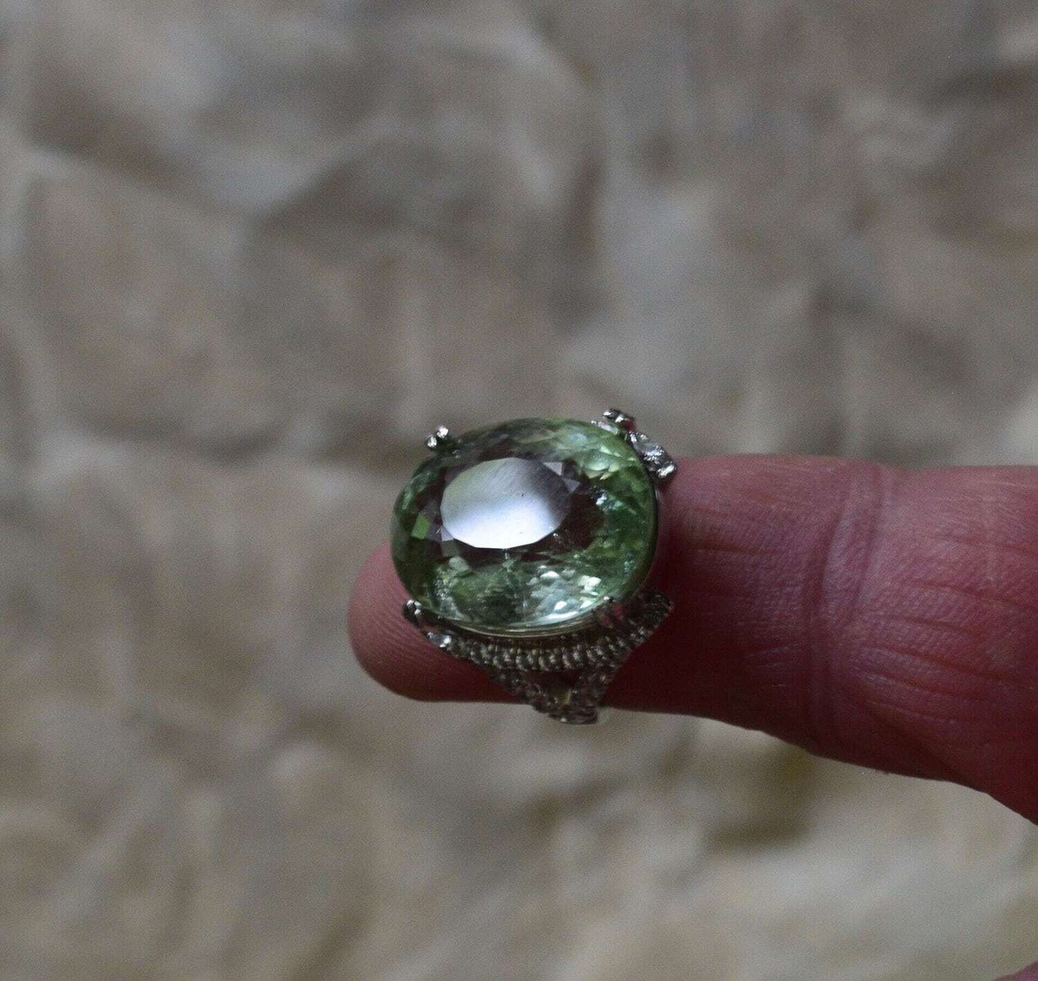 Size 7 Ring, with 21.71 cwt. Tourmaline. Untreated. Master Valuer Appraised for  $3,475 See Video. See Important Note
