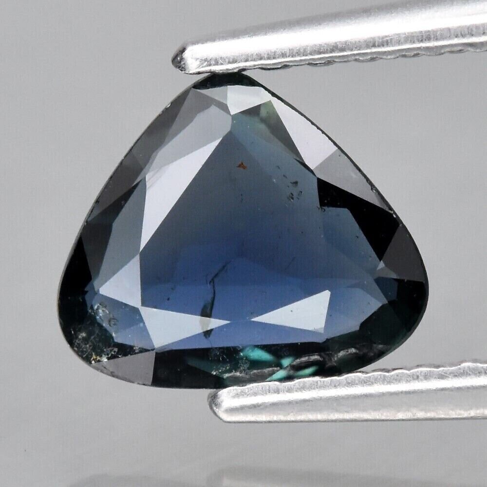 Greenish Blue Sapphire. Unheated. Approx.  .75cwt. Natural Earth Mined. 7x6x2mm. See Video