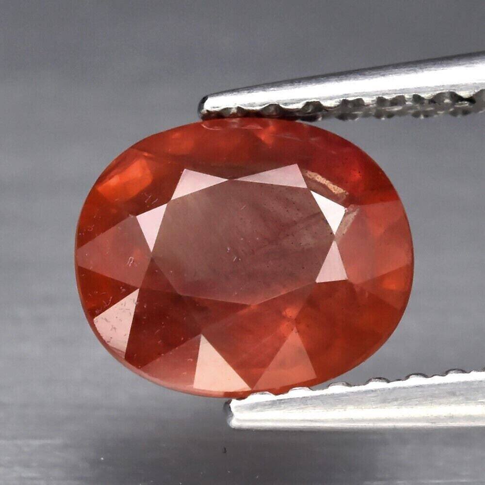 Orange Sapphire. Approx.  1.65cwt. Natural Earth Mined. 7.4x6.4x3.7mm.