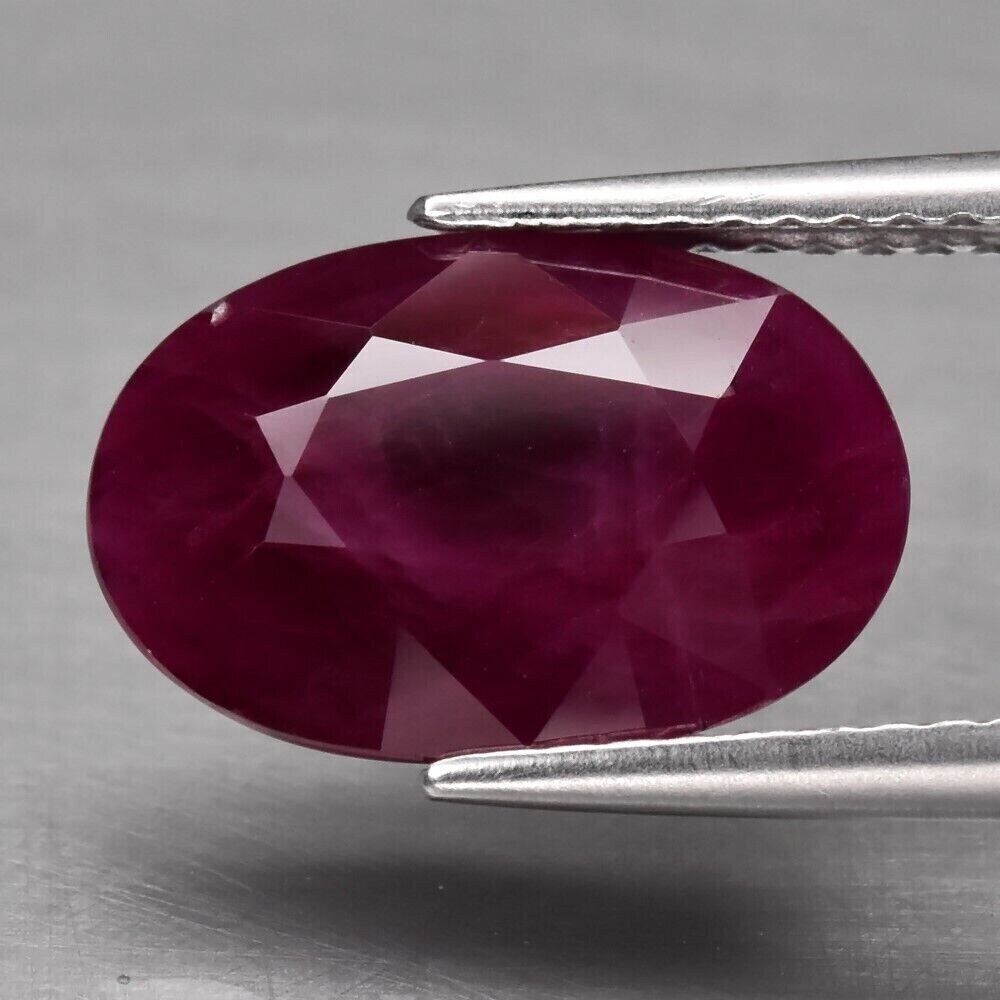 Ruby. 3.6cwt. Natural Earth Mined.  12.2x8.3x3.5mm. July Birthday. See Video