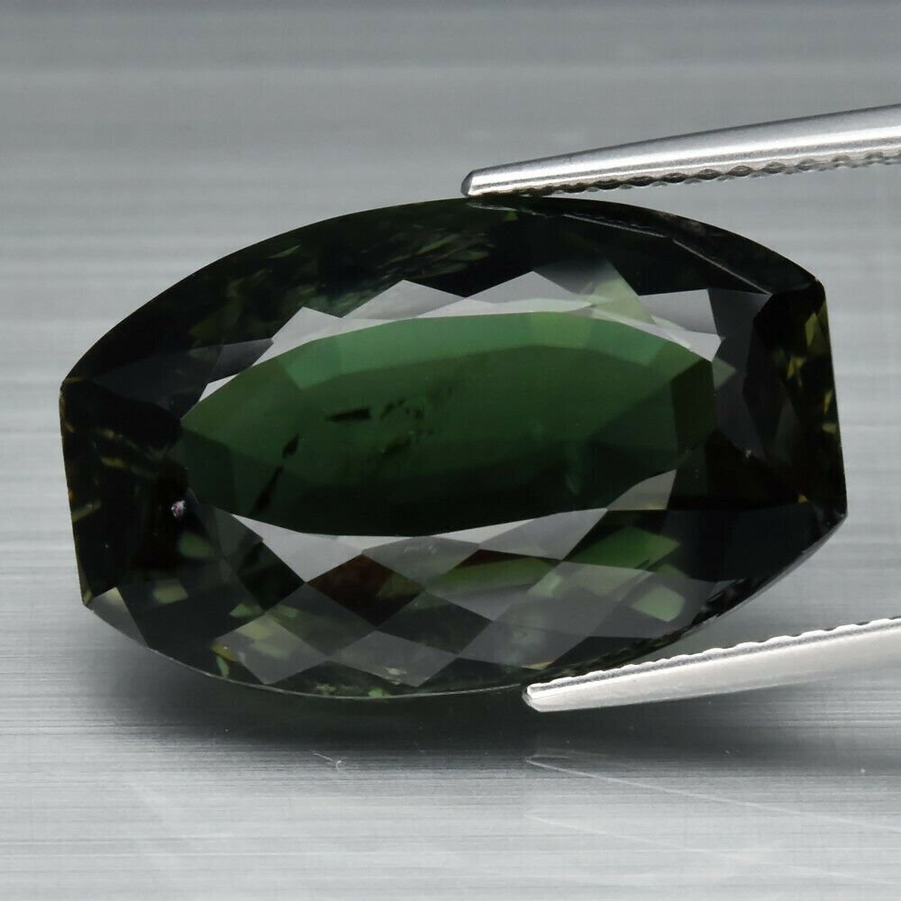 Large Tourmaline. 15.3cwt. Unheated. 19.7x12.5x8.4mm. Independent Master Valuer Appraised for $1,220, See Video