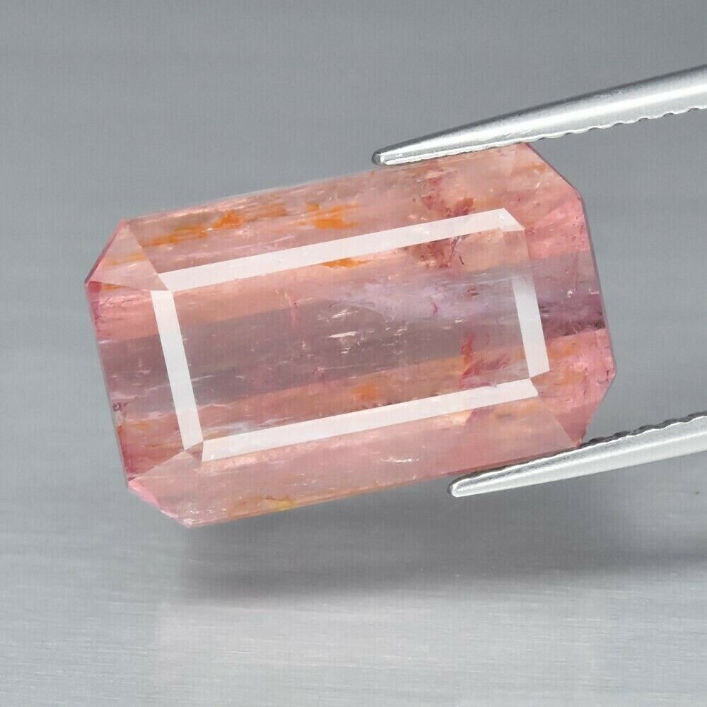 Large Pink Tourmaline.  Approx.  14.8cwt.  17x10.6x8.6mm. October Birthday.  Unheated. See Video