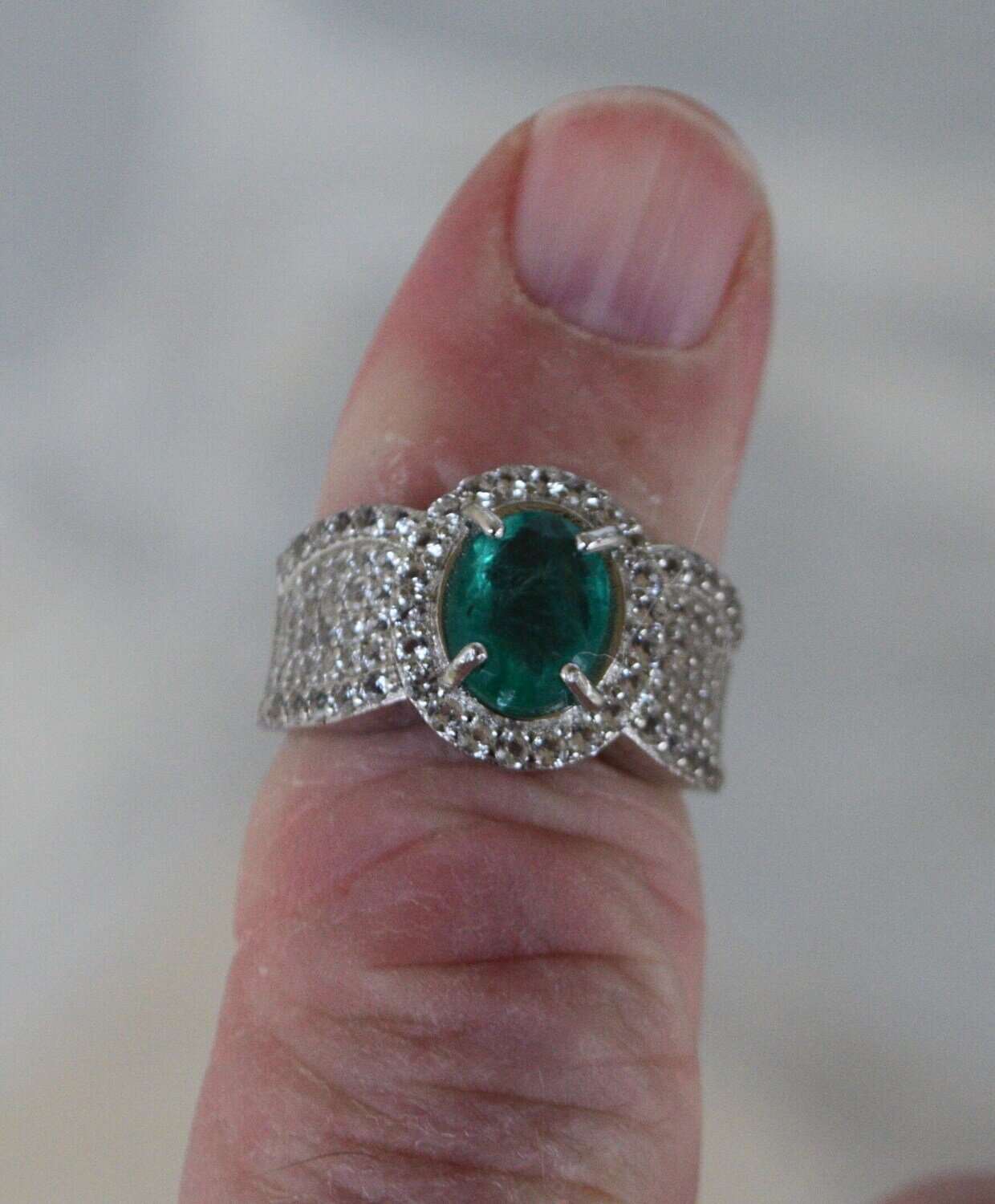Size 7 Ring. Emerald  approx  1.65cwt. Earth Mined. Why Settle for Imitations? May Birthday