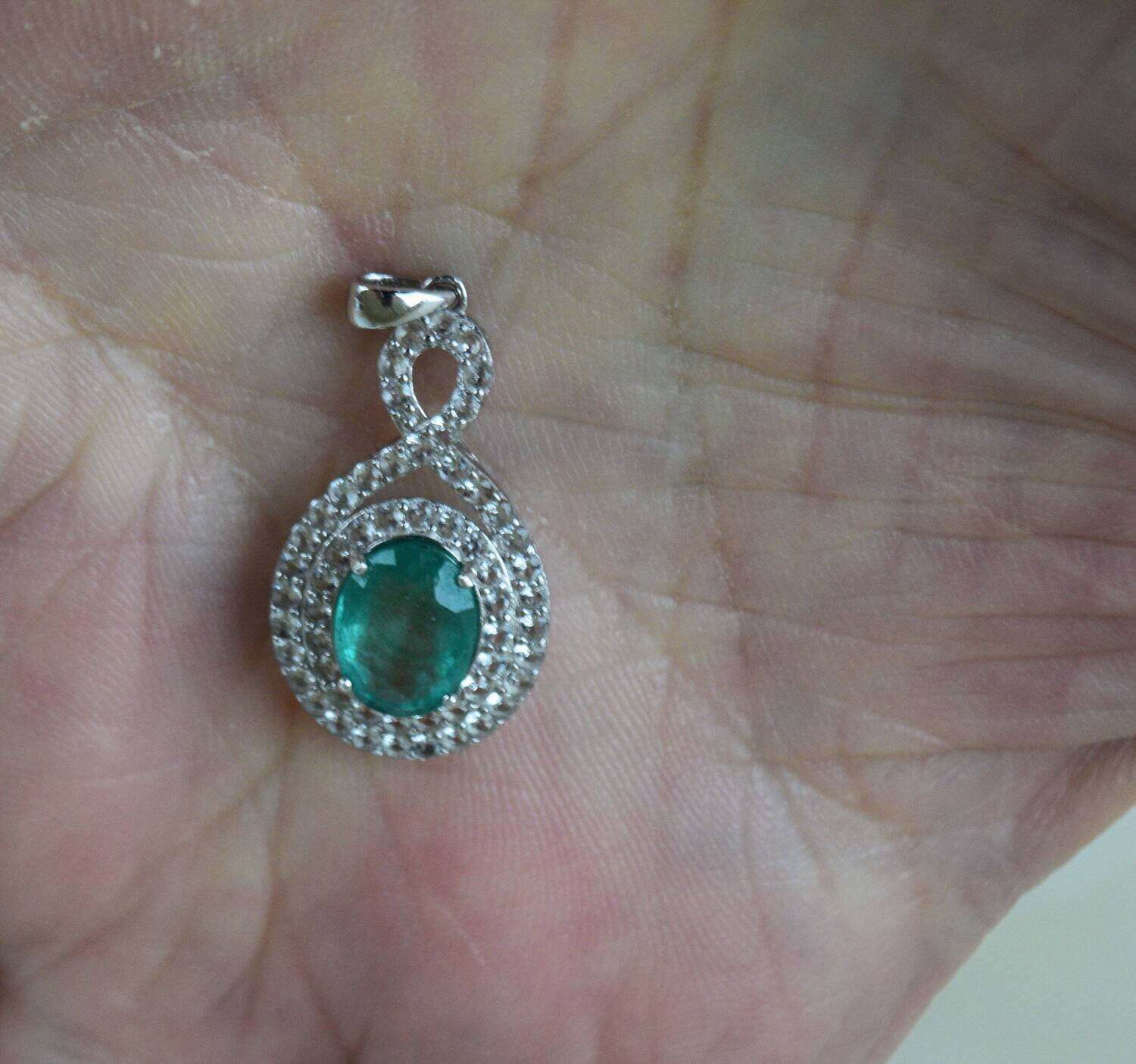 Emerald Pendant with 2.1cwt Emerald. Earth Mined. Why Settle for Imitations? May Birthday