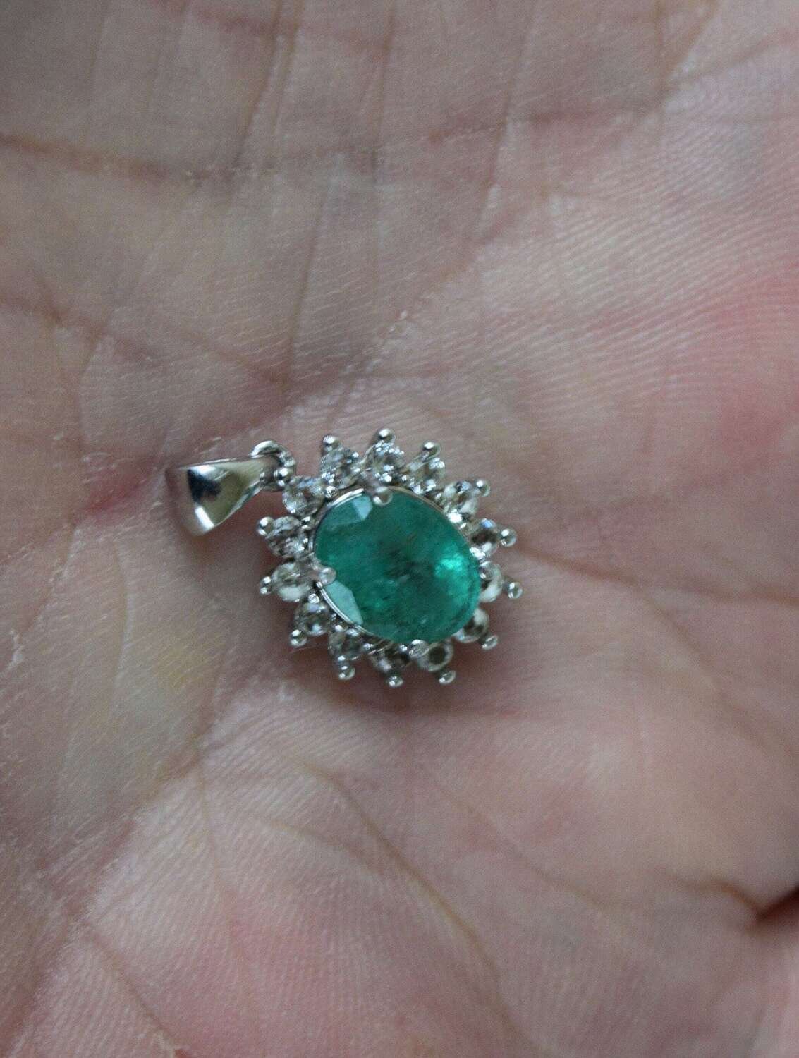 Emerald Pendant with 2.1cwt Emerald. Earth Mined. Why Settle for Imitations? May Birthday