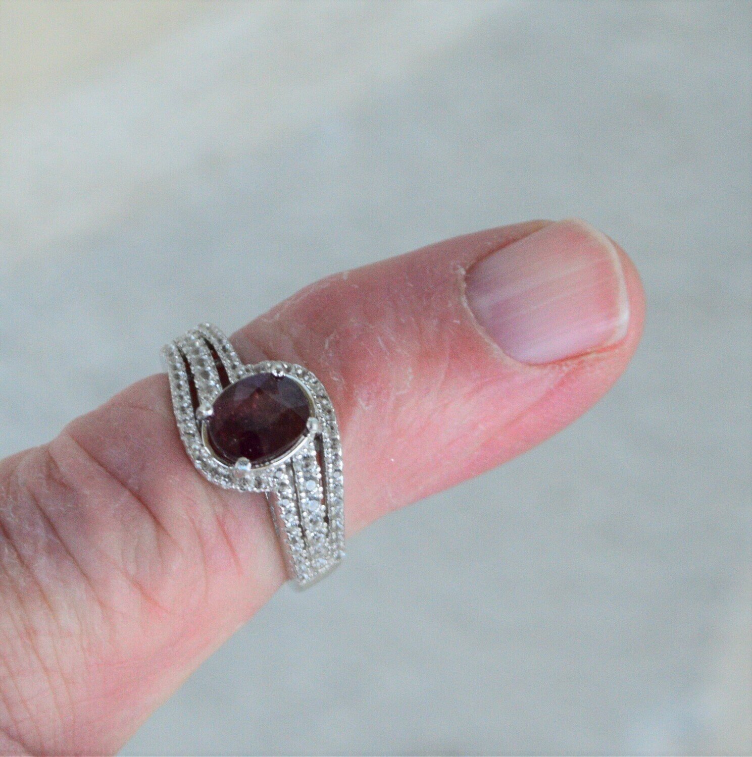 Size 8 Ring, Unheated Ruby. Approx. 2.05cwt. Natural Earth Mined .  July Birthstone. See Video