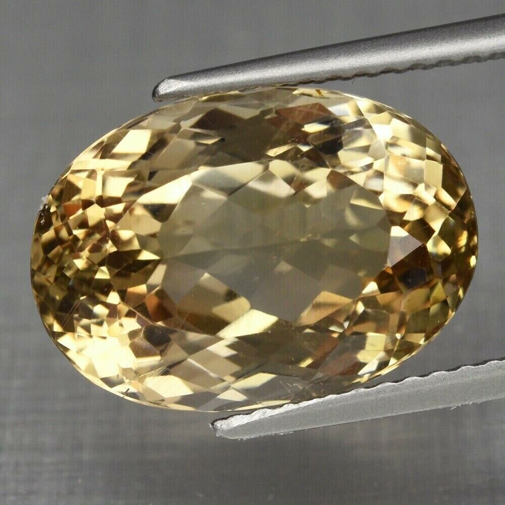 Topaz, 8.95 cwt. Natural Earth Mined .November Birthday. 14x10x7.7mm. See video