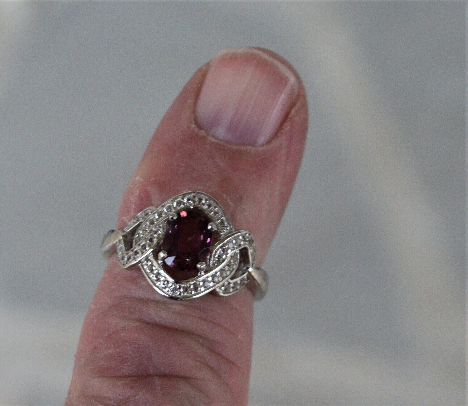 Hold for Tess  Size 7 Ring, Purple Sapphire. Unheated 1cwt. Natural Earth Mined .  September Birthstone. See Video