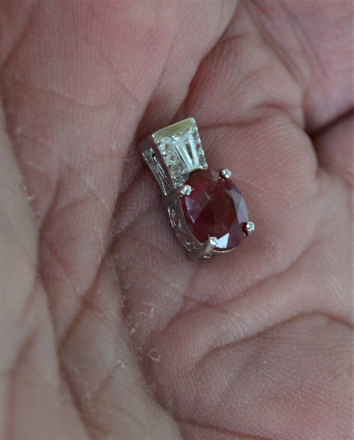 Sapphire Pendant. A 1.71 cwt Natural Earth Mined Orange Sapphire. Unheated. September Birthstone. See Video