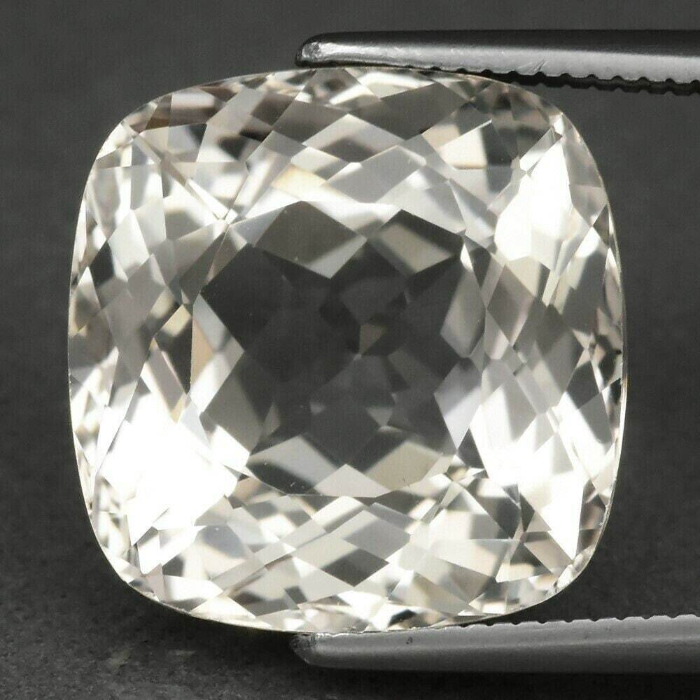 Topaz, 12.98 cwt. Natural Earth Mined Light Yellow.  Untreated 13.2x13x8.7mm. See Video
