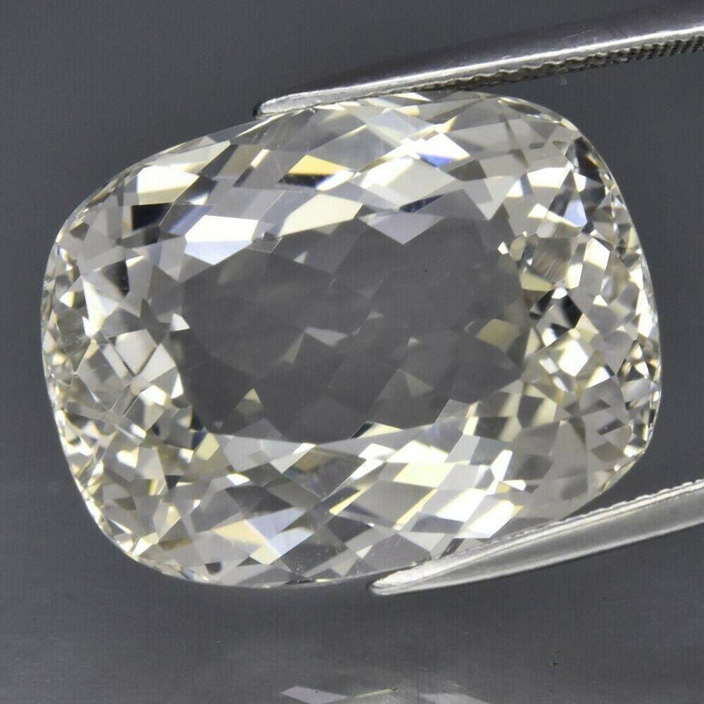 44.5 cwt. Yellow Topaz .22.5x17.2x12.6mm . Independent  Master Valuer Appraised for $1,400. See Video