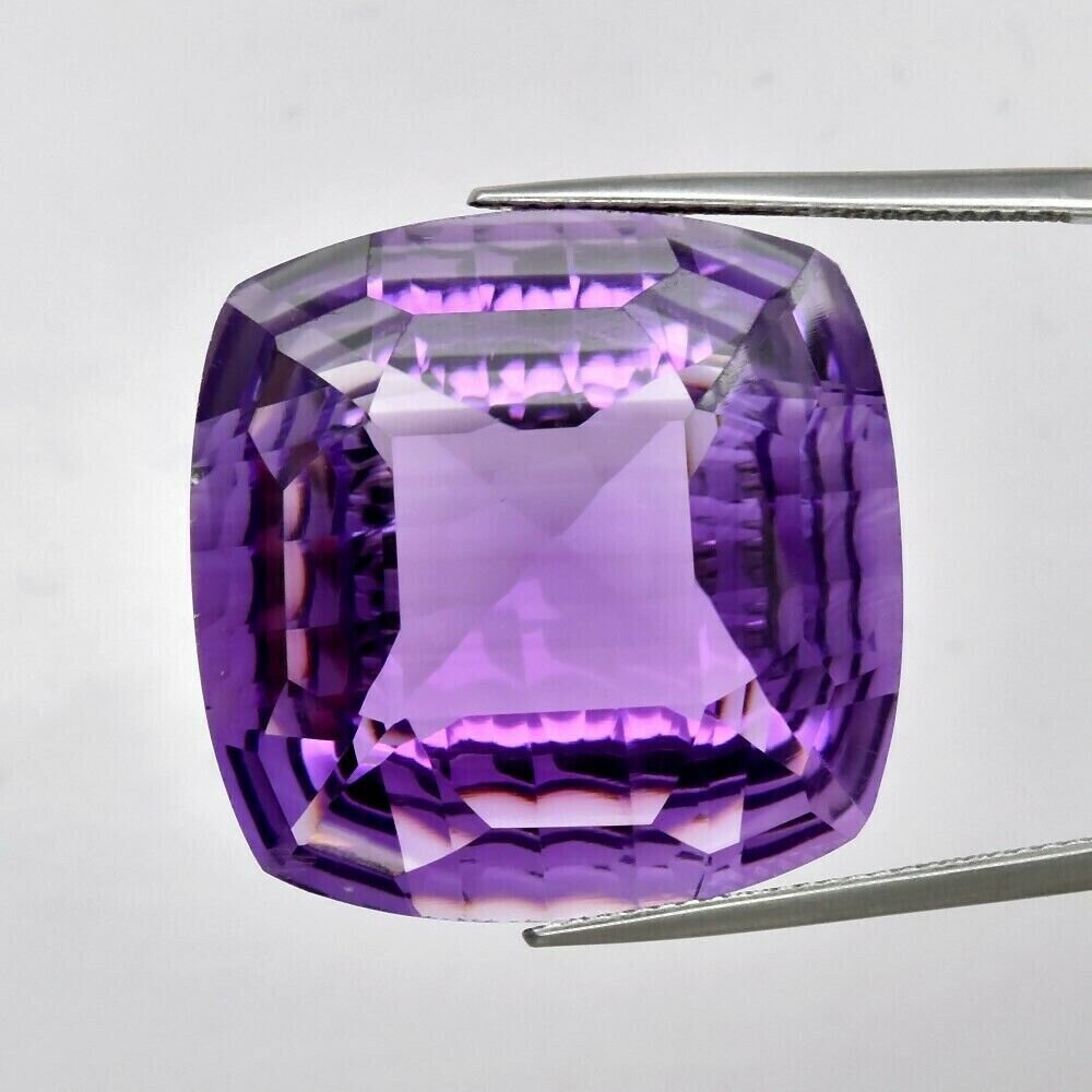 Amethyst, 42.25cwt. Unique Cut. Independent Master Valuer   Appraised: $2,705. 23.8x23.8mm. See Video.