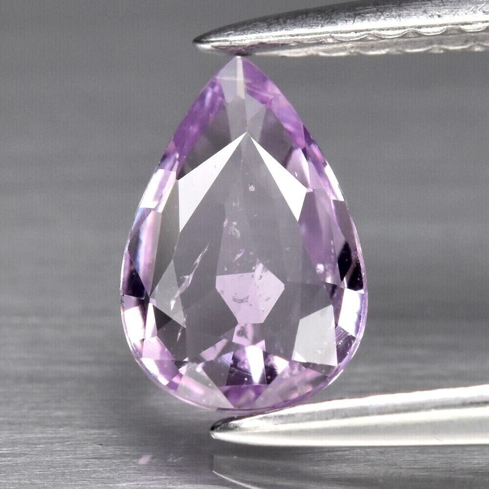 Unheated Pinkish Purple Sapphire. Approx. .75cwt. Earth Mined. 7.5x5x1.9mm.  Pendant Setting Incl. See Video