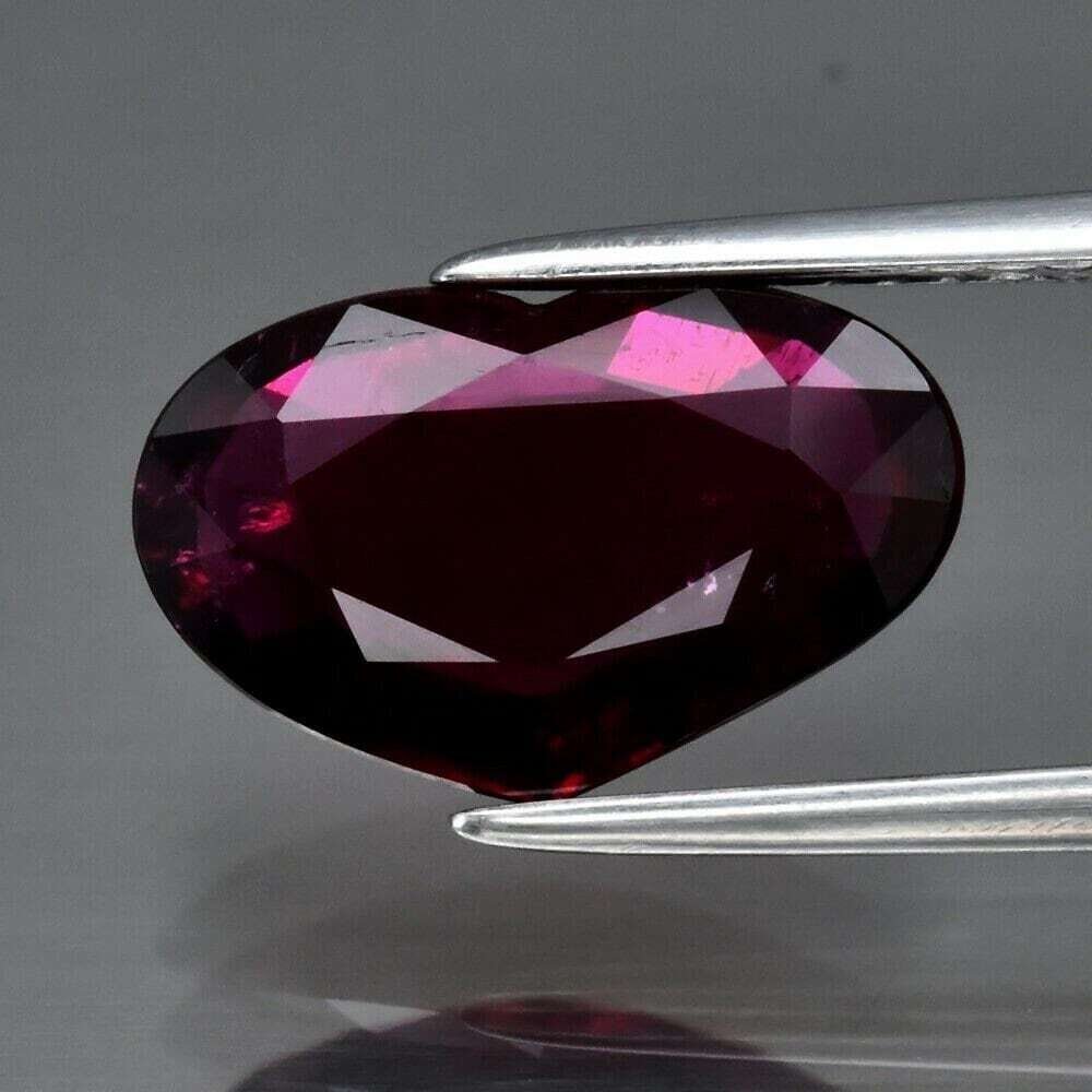 Tourmaline, Rubellite, 2.46 cwt. Earth Mined . Heart.  October Birthday. See Video
