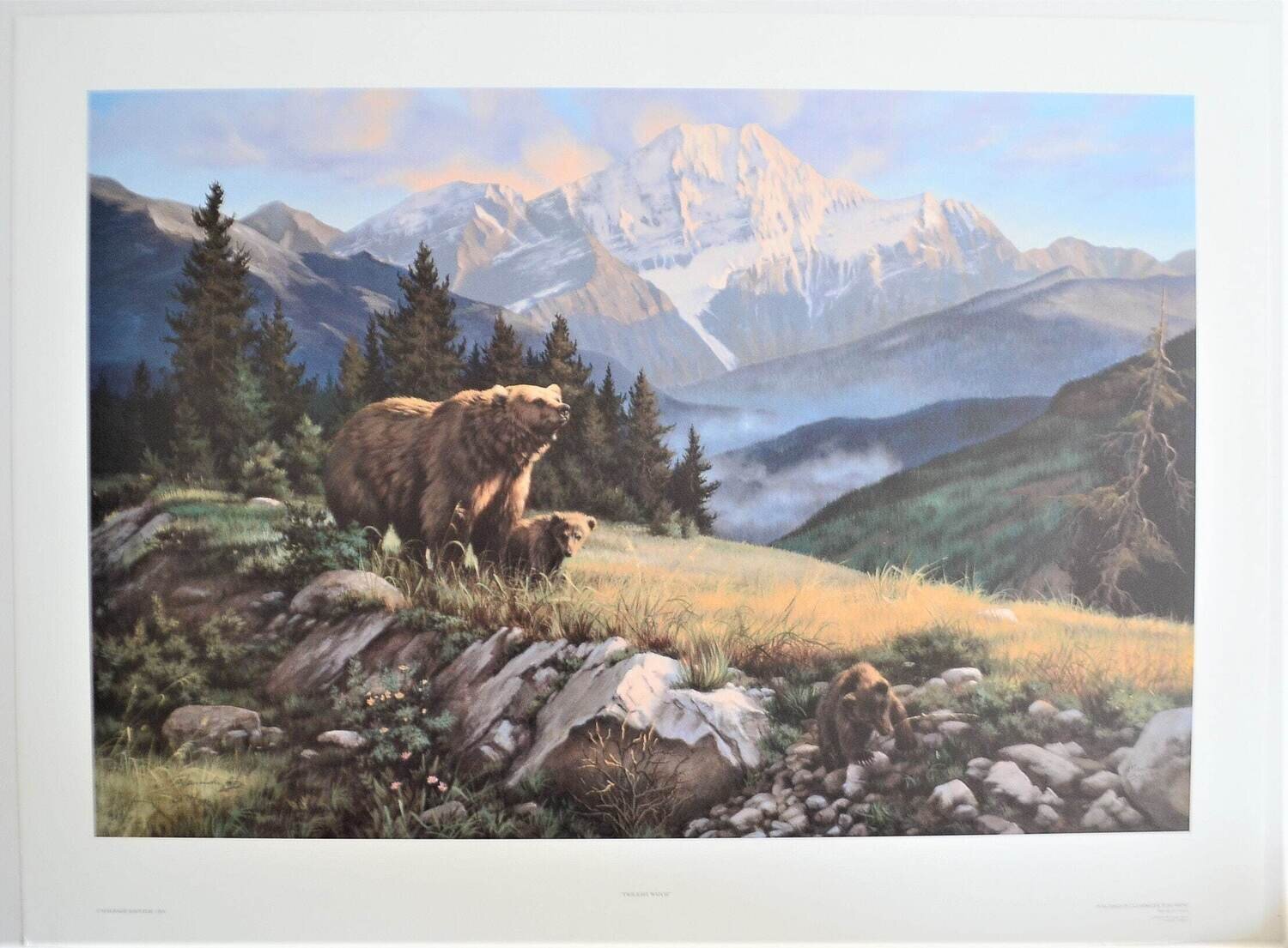 Large Vintage, 1993 Out of Print Limited Edition , 274 /390 . Signed. 33&quot; x 24.5&quot; &quot;Twilight Watch&quot;.