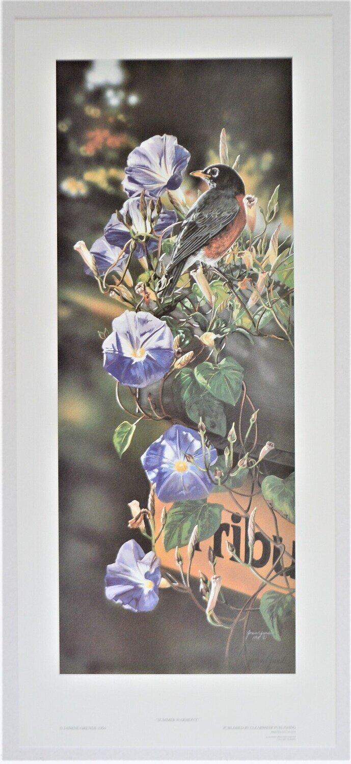 Janene Grende &quot;Summer Harmony&quot; 1994, 314/350. Never Framed/Matted. Signed. 24.5&quot; x 10.5&quot; SEE NOTE.