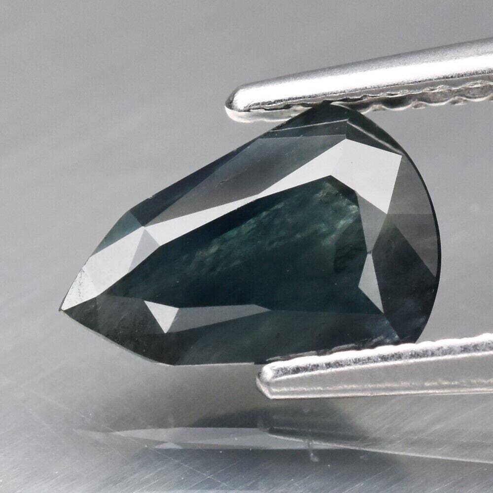 Blue/Green Sapphire. 1.2 cwt. Natural Earth Mined. 8.2x5.7x3.4 mm. See Video
