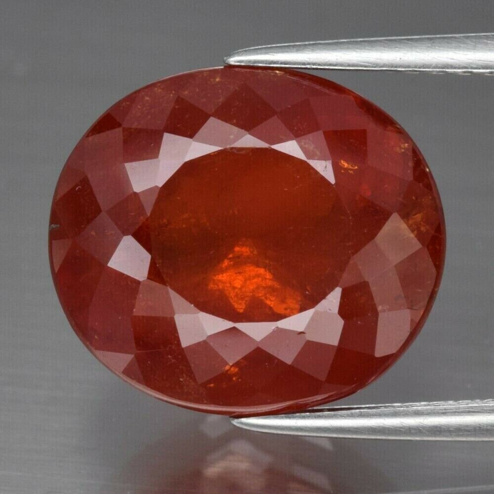 Garnet, 9.98cwt. Natural Earth Mined Spessartite. Retail Replacement Appraisal: $420  12.4x11x7.7mm