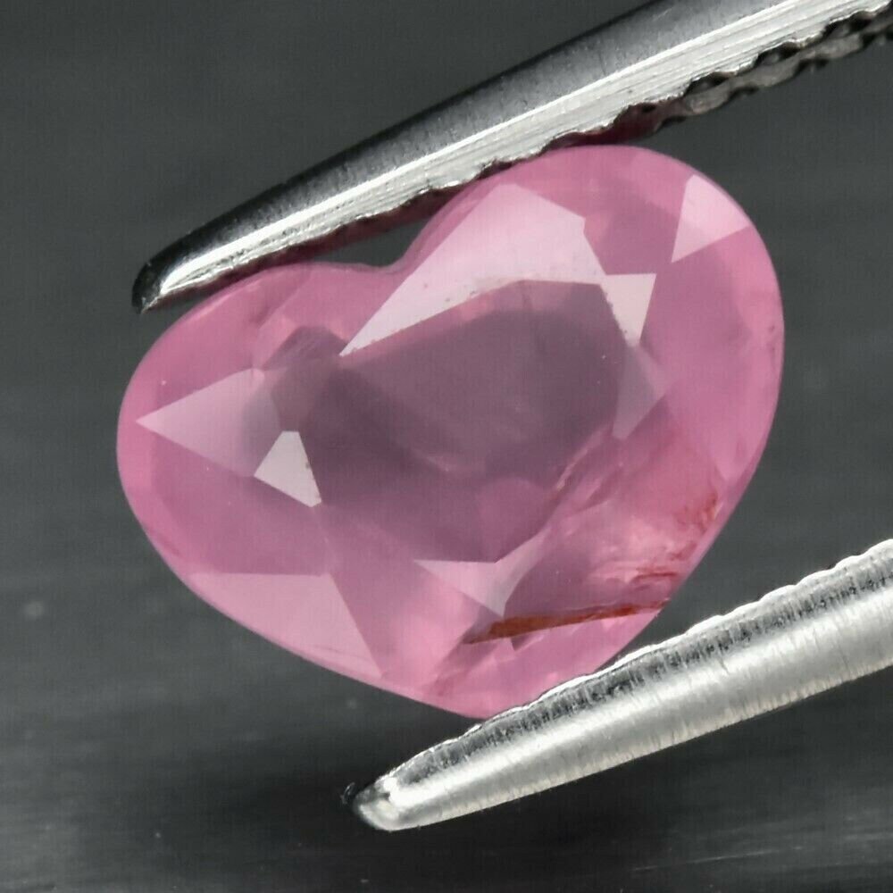 Pink Spinel Heart, 1.35 cwt. Earth Mined. See Video
