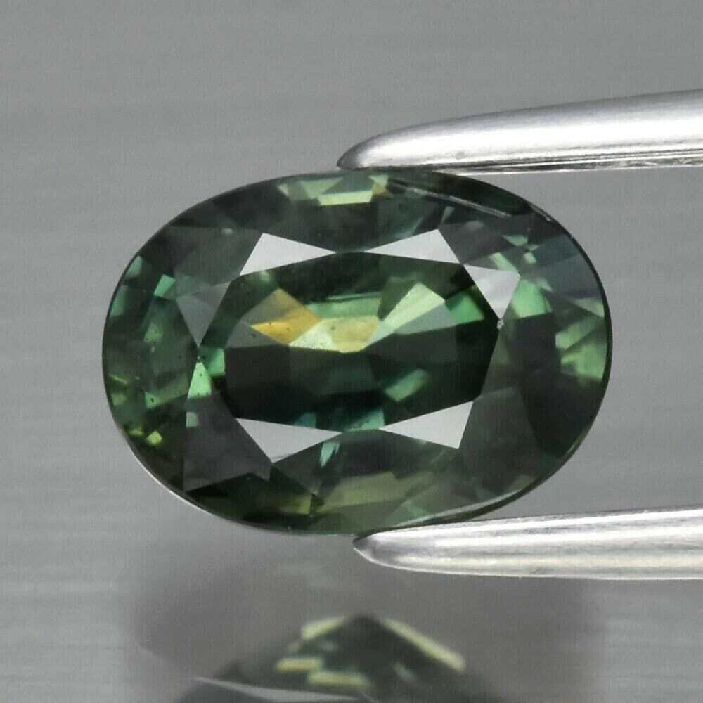 Green Sapphire. Approx.  1.15cwt. Natural Earth Mined. 7X5X3.6 mm. September Birthday. See Video