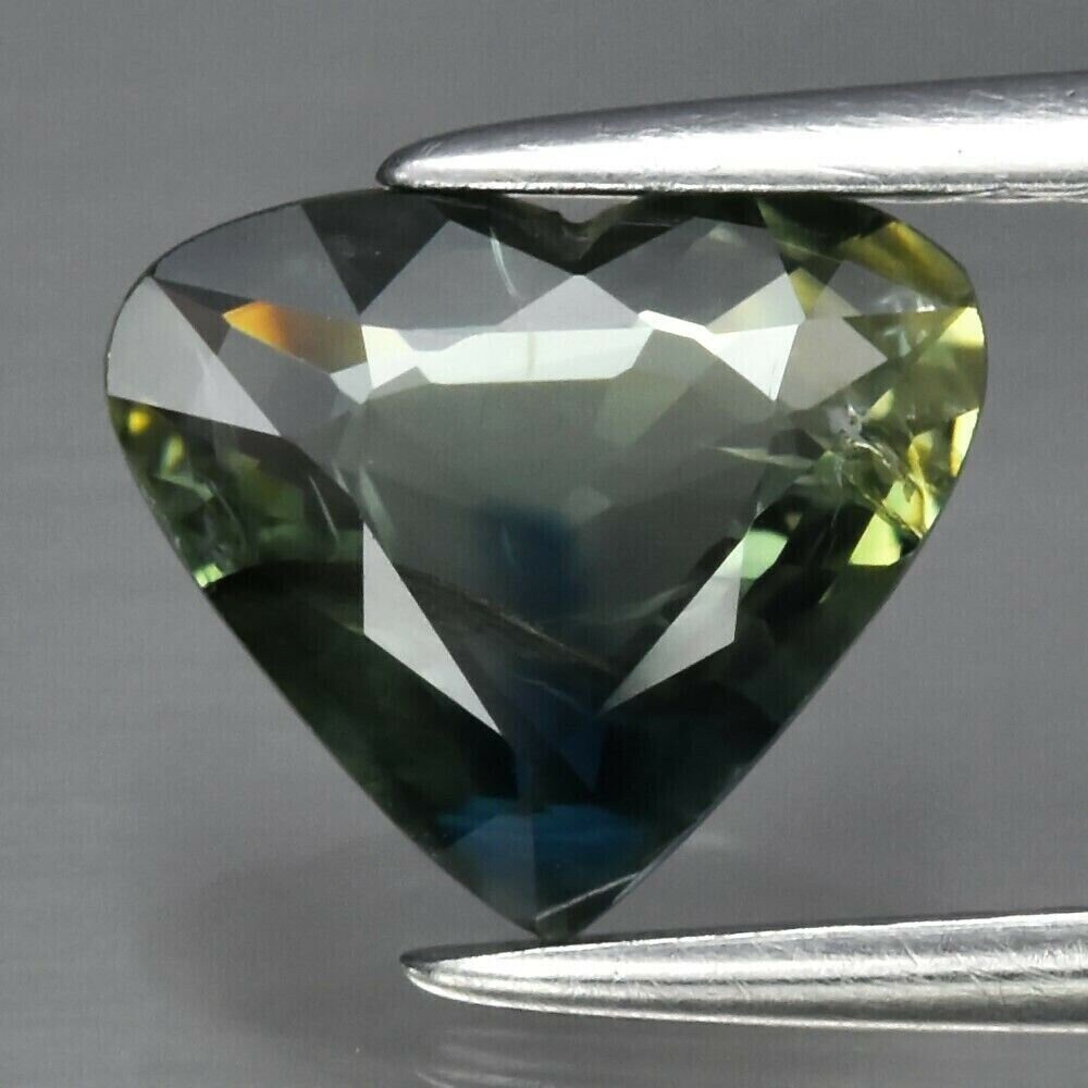 Green Sapphire Heart, 1.4 cwt. Earth Mined. See Video