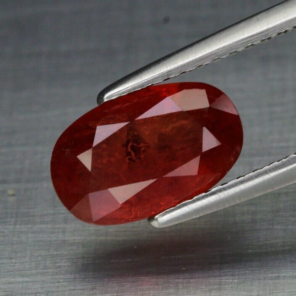 Ruby. 2.05cwt. Natural Earth Mined.  9.5X6X3.6mm. Appraised for $500. See Video.