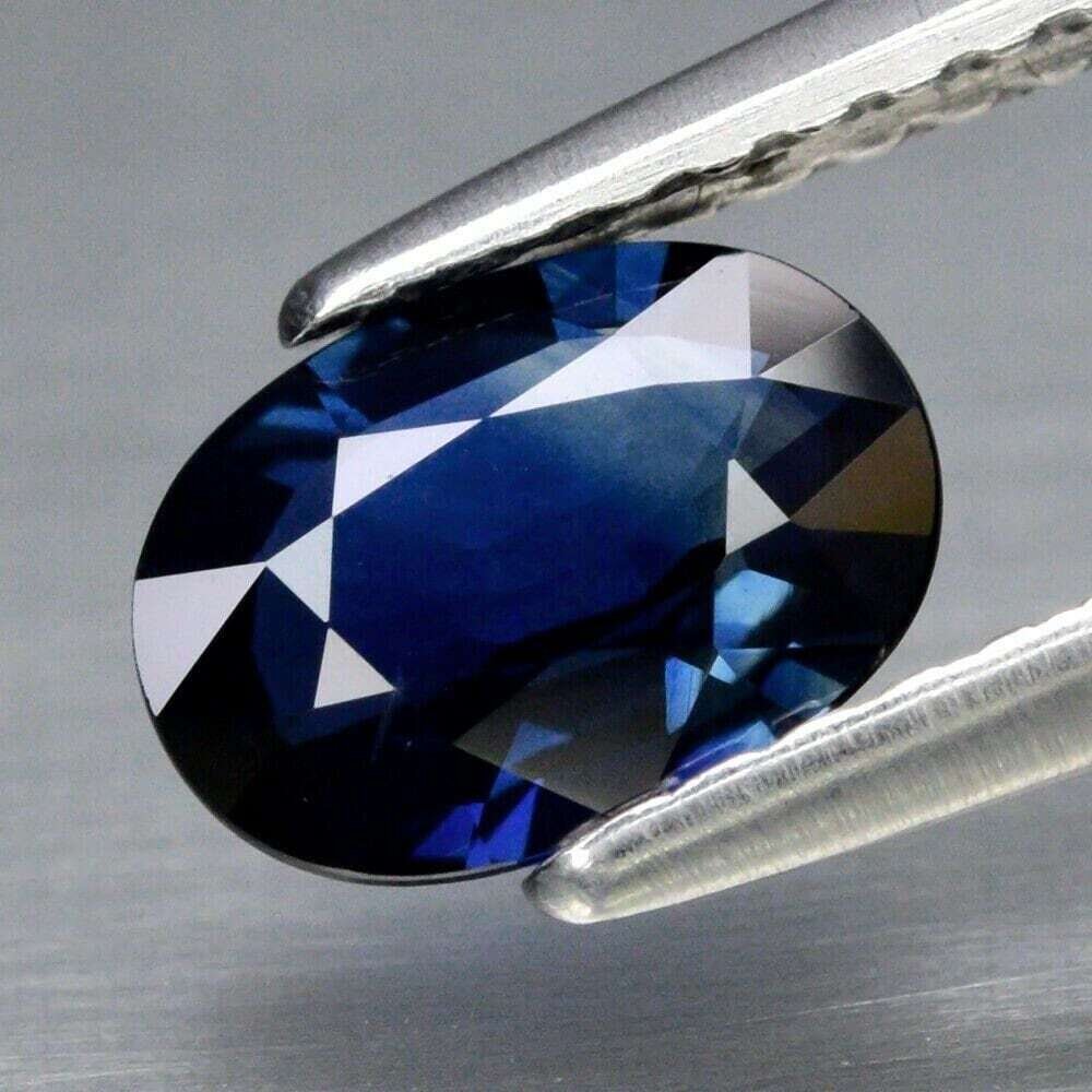 Bluish Sapphire. Unheated  .75cwt.  Natural Earth Mined .Eye Clean. September Birthday.