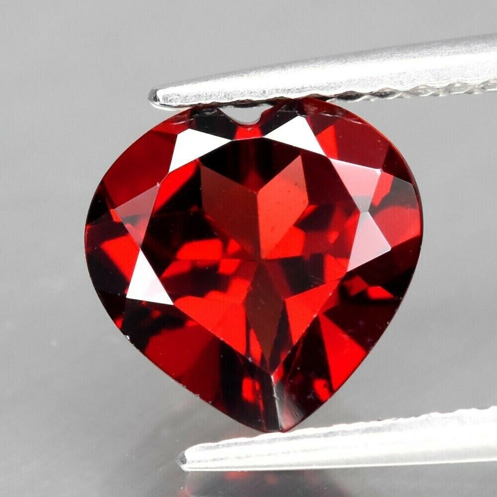 Heart Shaped Garnet. 2.18 cwt Untreated  .Why Settle for Imitations? SEE VIDEO.