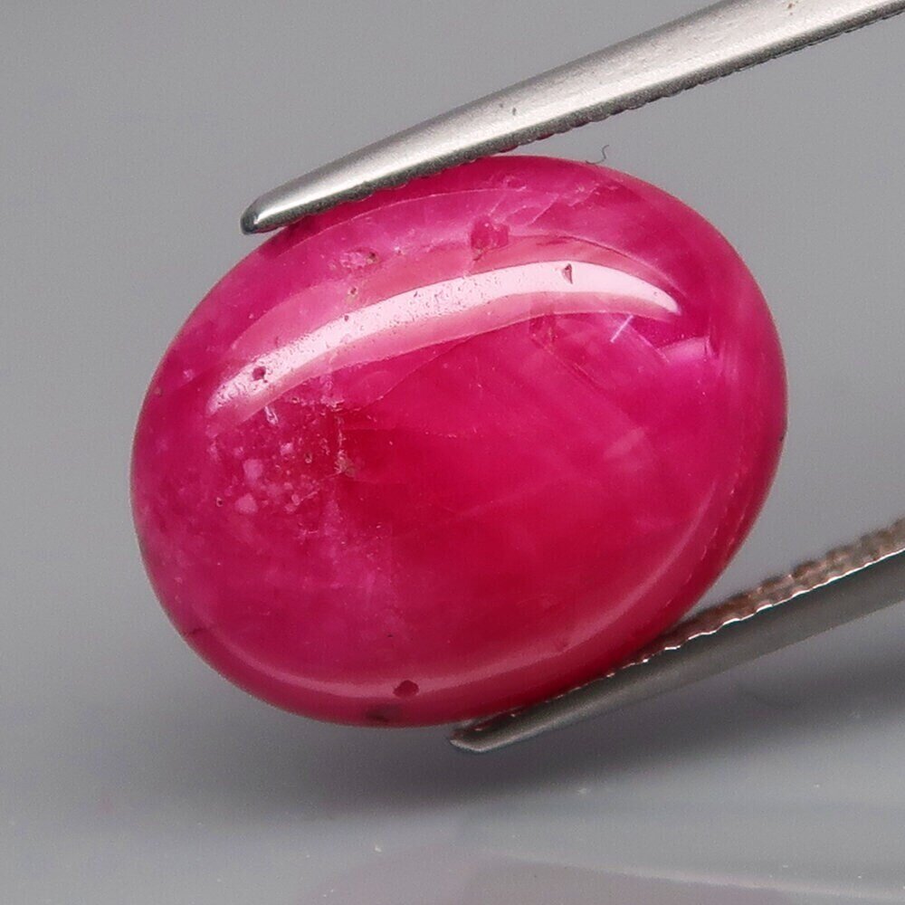 Ruby. 11.4cwt. Natural Earth Mined. Independent Master Valuer Appraised for $710. 15.3x12.5x6 mm. See Video.