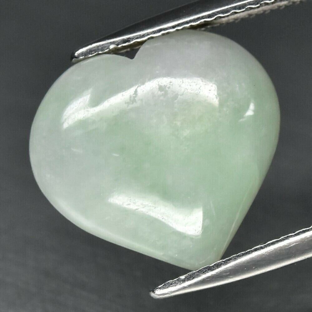 Heart Shaped Jade, 6.87 cwt Untreated  .Why Settle for Imitations? SEE VIDEO.