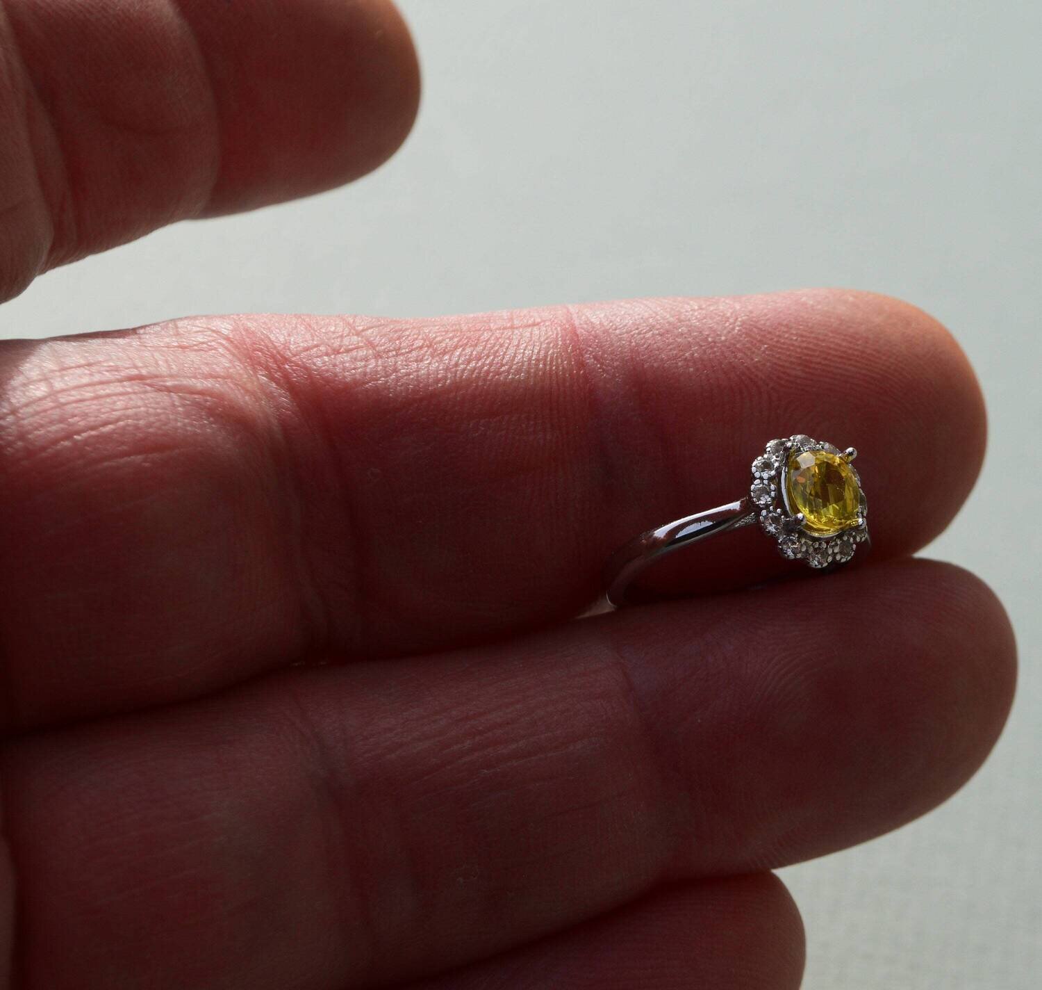 Adjustable Size. Sapphire Ring. A .87 cwt, Earth Mined  September Birthday. See Video