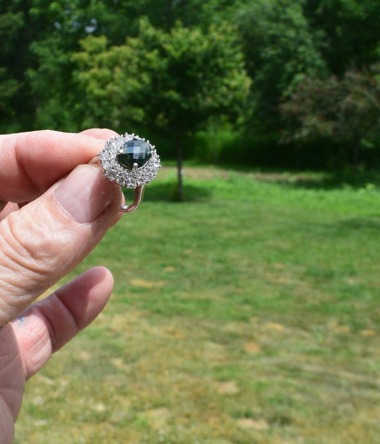 Size 7. Ring. Sapphire Ring. Blue Sapphire . 5.58cwt. Natural Earth Mined . September Birthday. See video