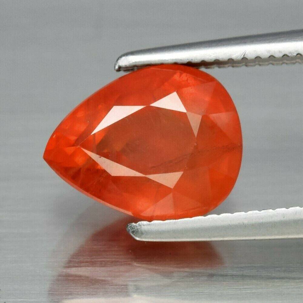 Natural Earth Mined . A 2.57 cwt Orange Sapphire.  September Birthday. See Video